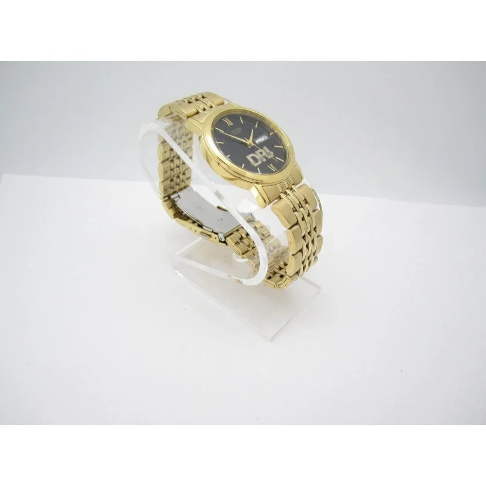 Men's Citizen Quartz 5 Bar WR DRI Employee Analog 37mm Causal Round Watch (F927)